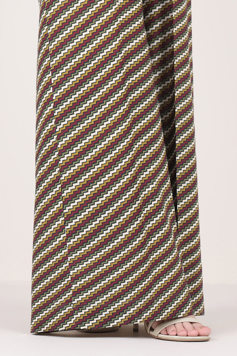 Printed Cambric Flared Pants