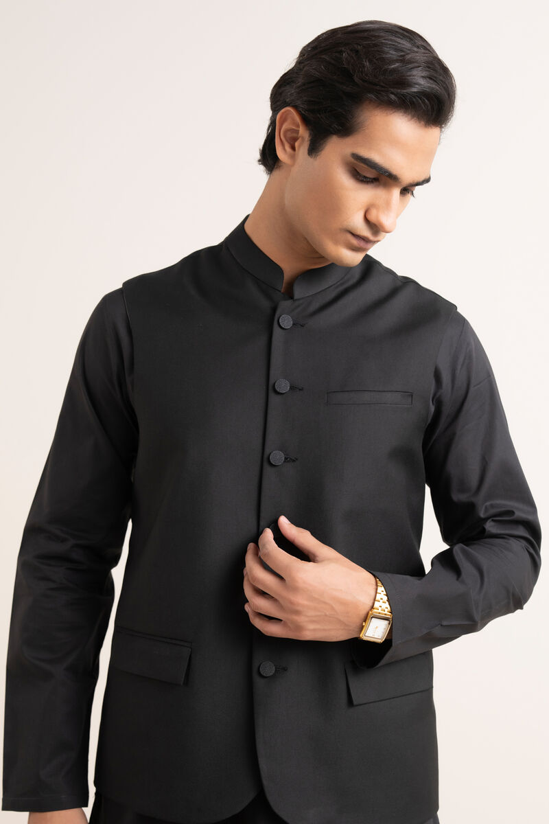 Textured Wash & Wear Waistcoat
