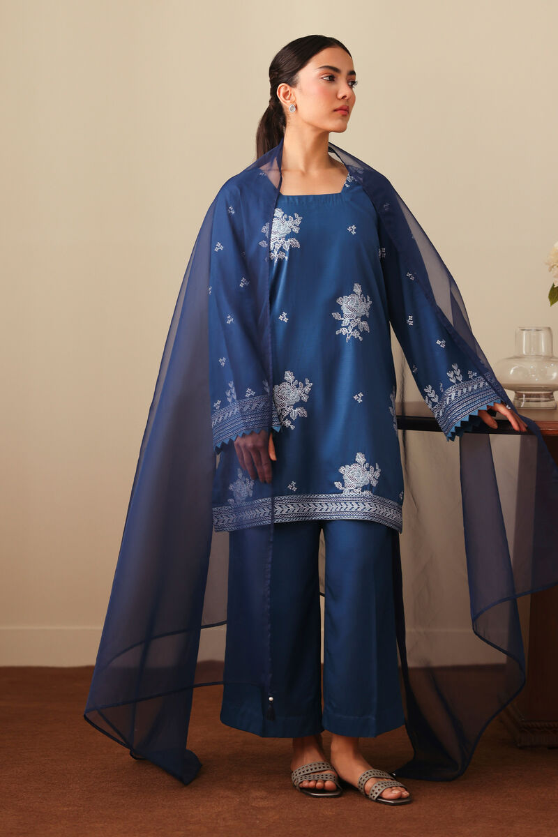 Embroidered Cotton Viscose Shirt