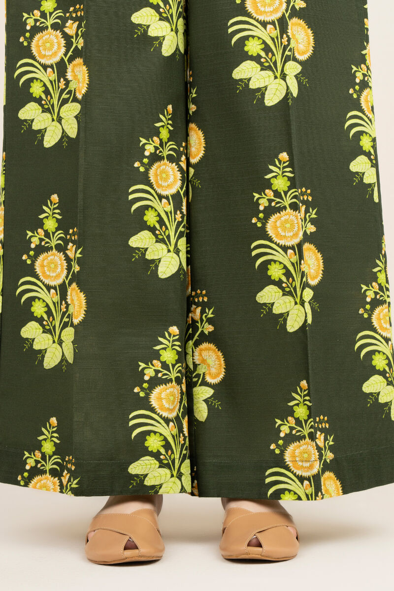 Printed Cambric Flared Pants