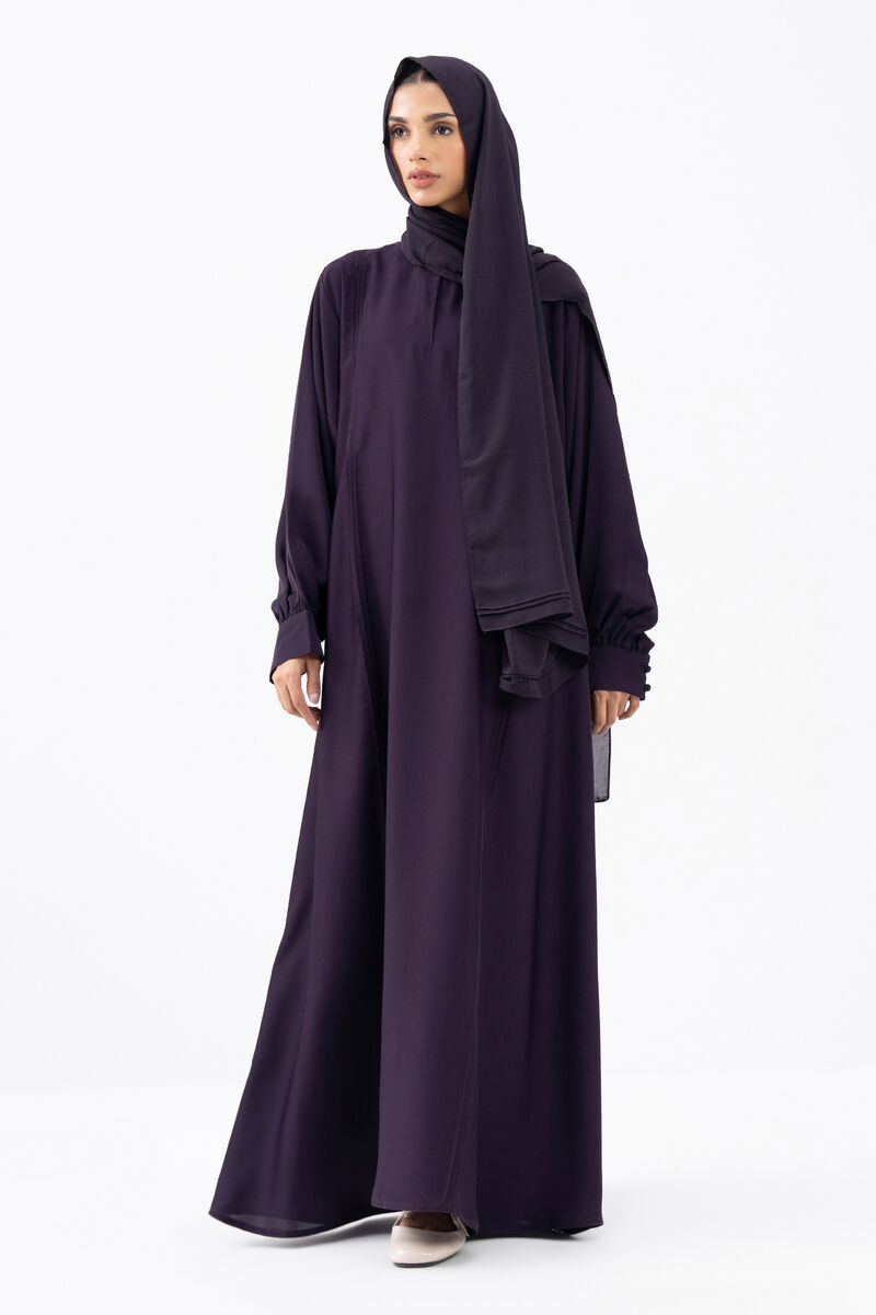 Crew Neck Abaya Set