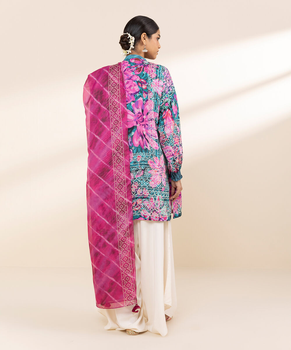 Women's Unstitched Lawn Printed Multi 2 Piece Suit