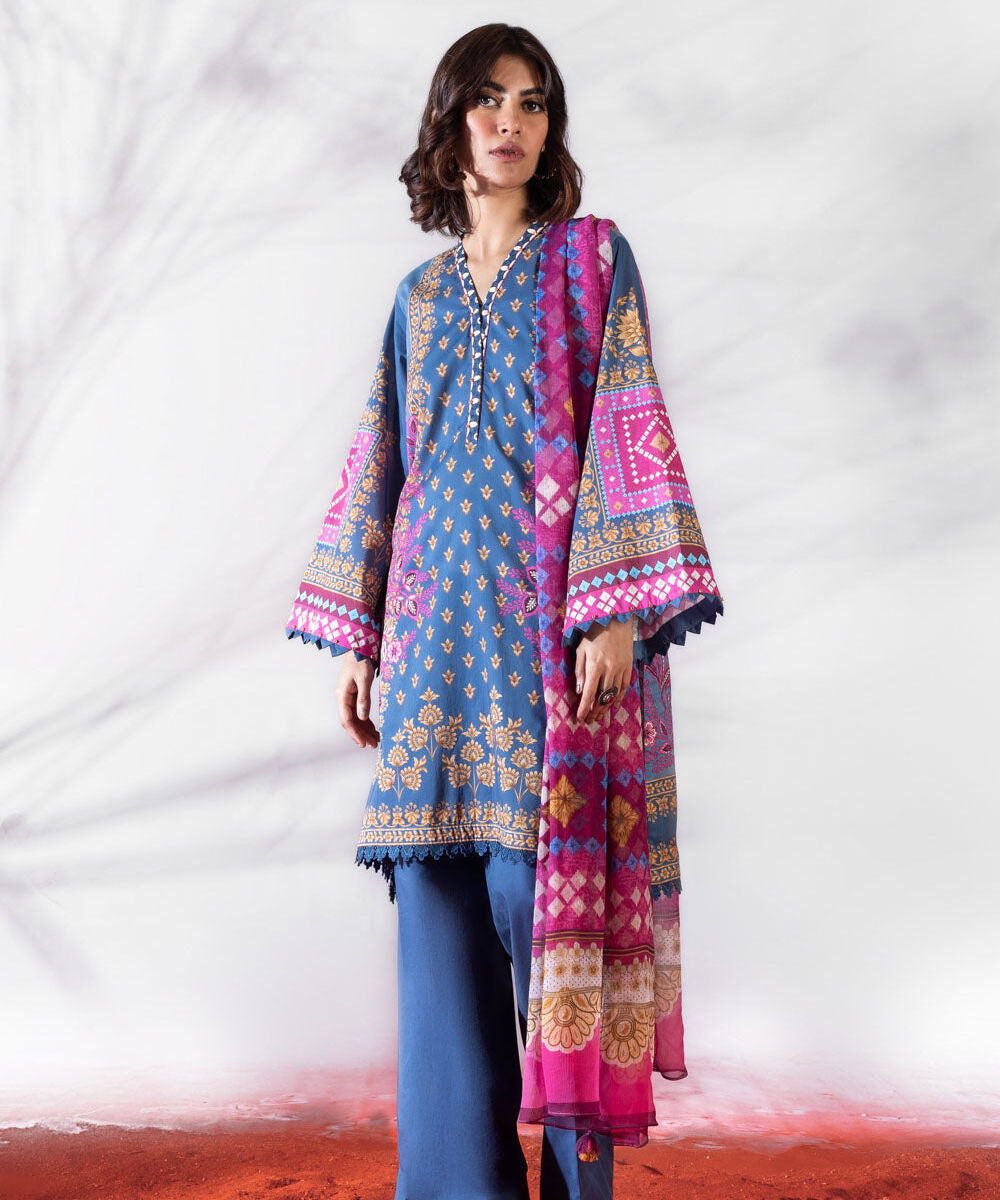 Unstitched 3PC PDAY22V120WS Sapphire PK