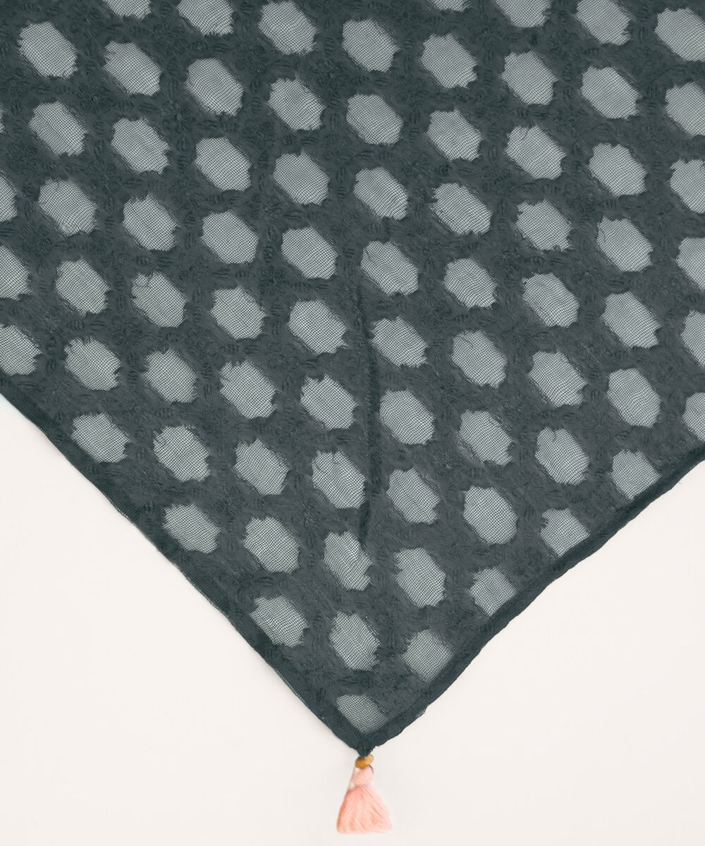 Solid Manaar Blue Dupatta