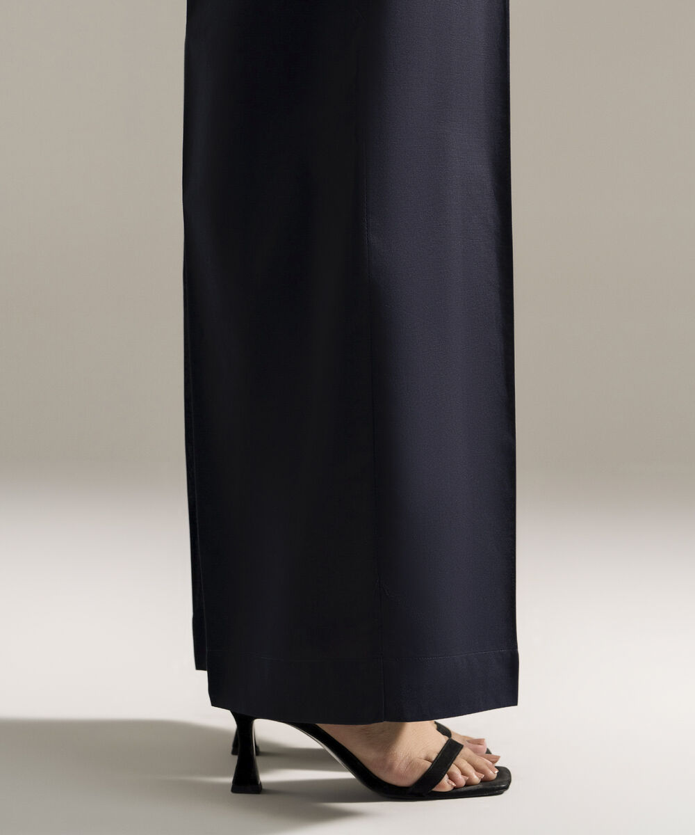 Women's RTW Cambric Printed Blue Culottes