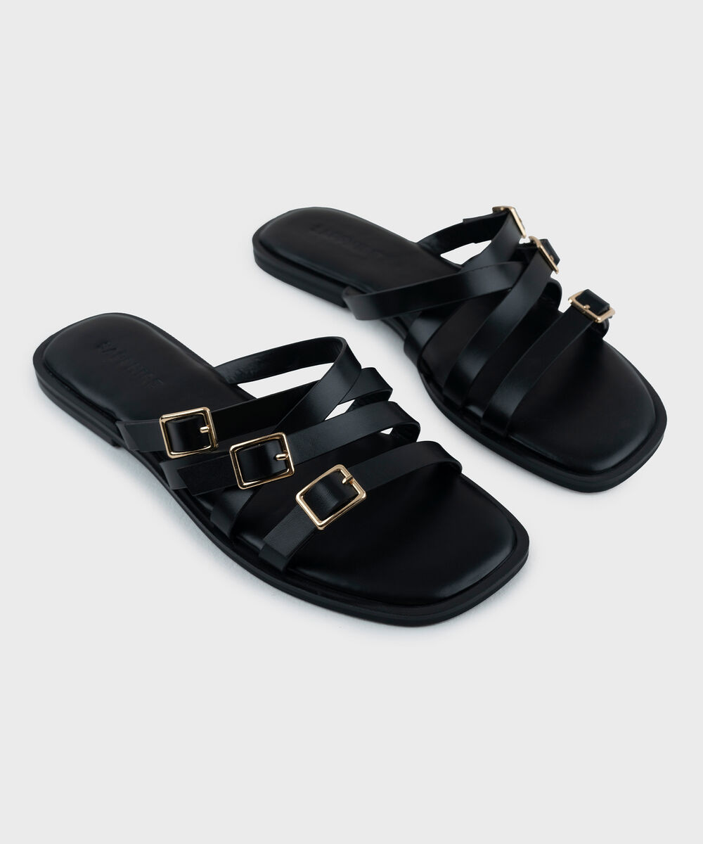 Women's Black  Sandals