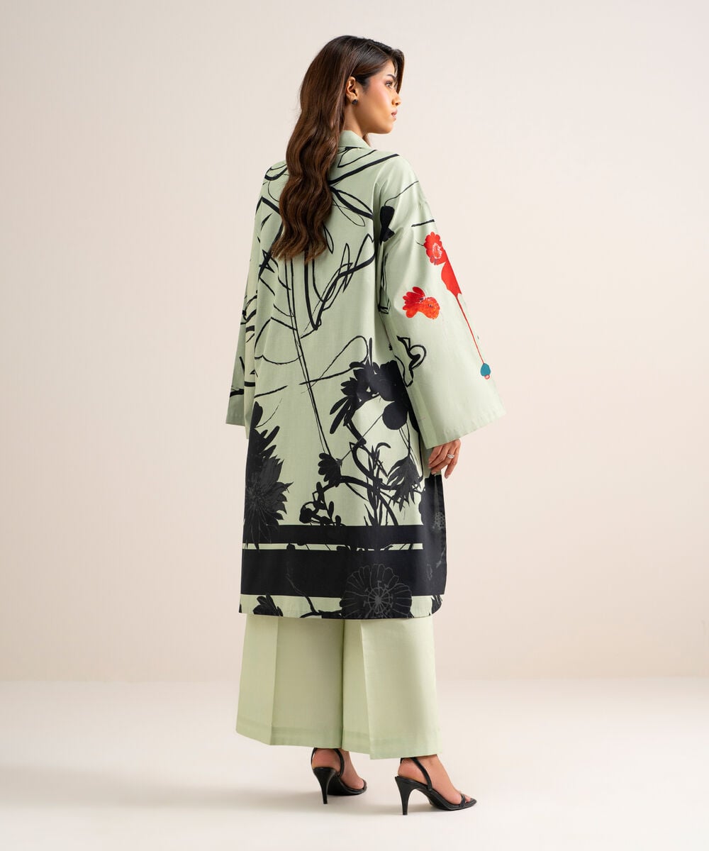 Women's Unstitched Lawn Printed Multi  2 Piece Suit