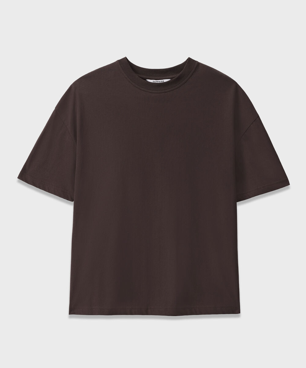 Women's Western Wear Brown Loose Fit T-Shirt