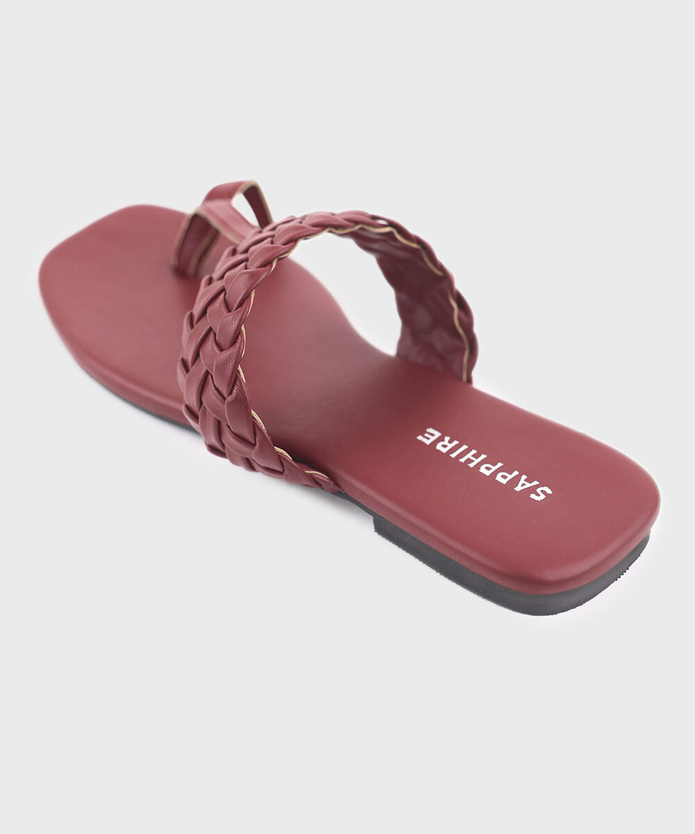 Women's Red Kolapuri