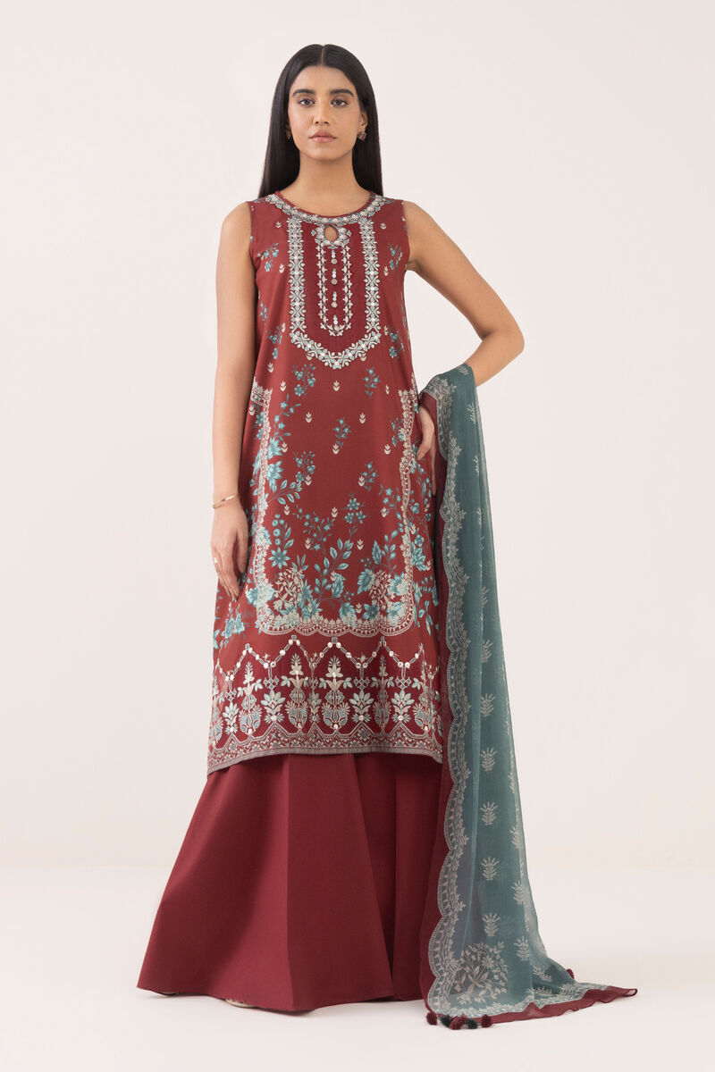 3 Piece - Embroidered Lawn Suit