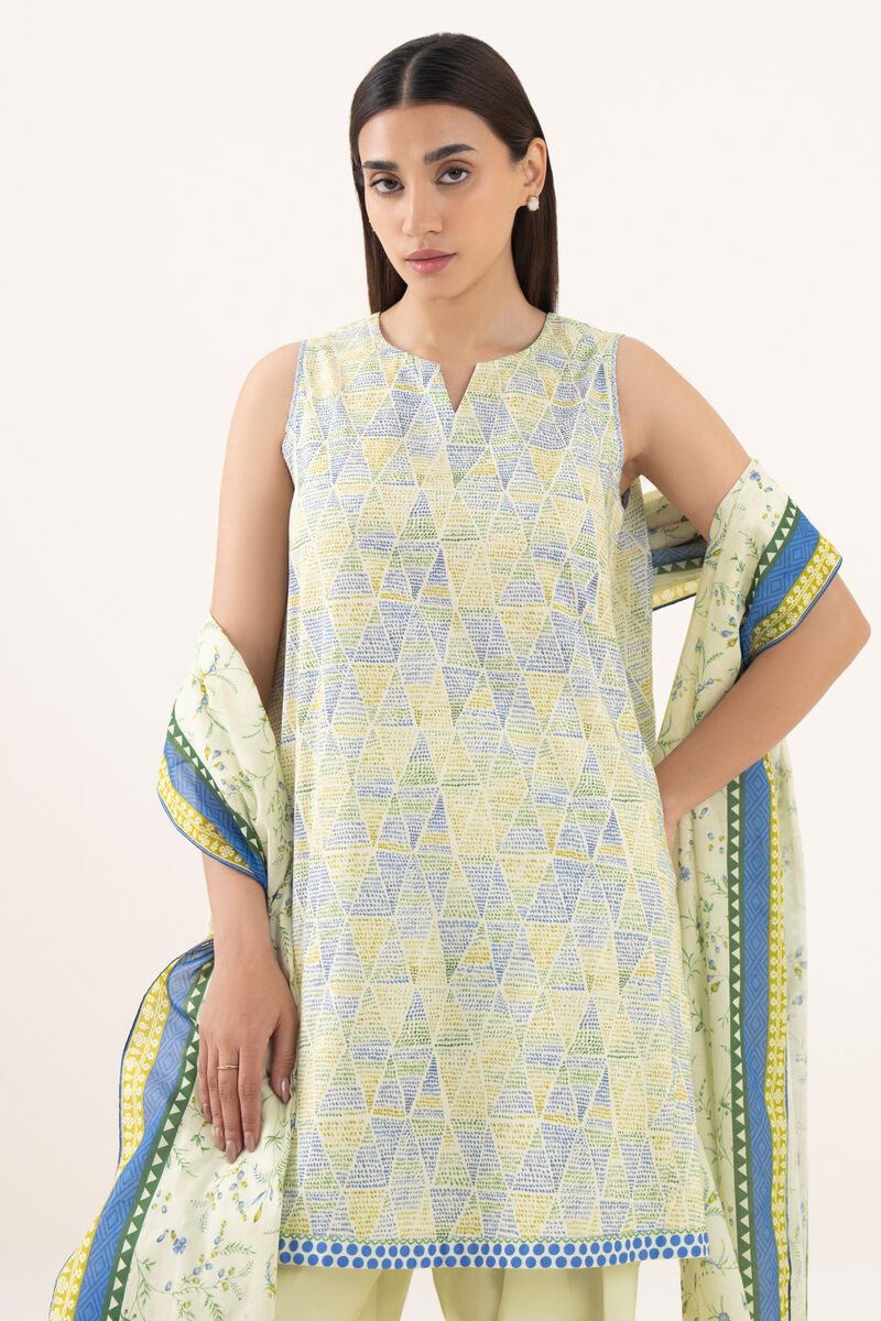 3 Piece - Printed Lawn Suit