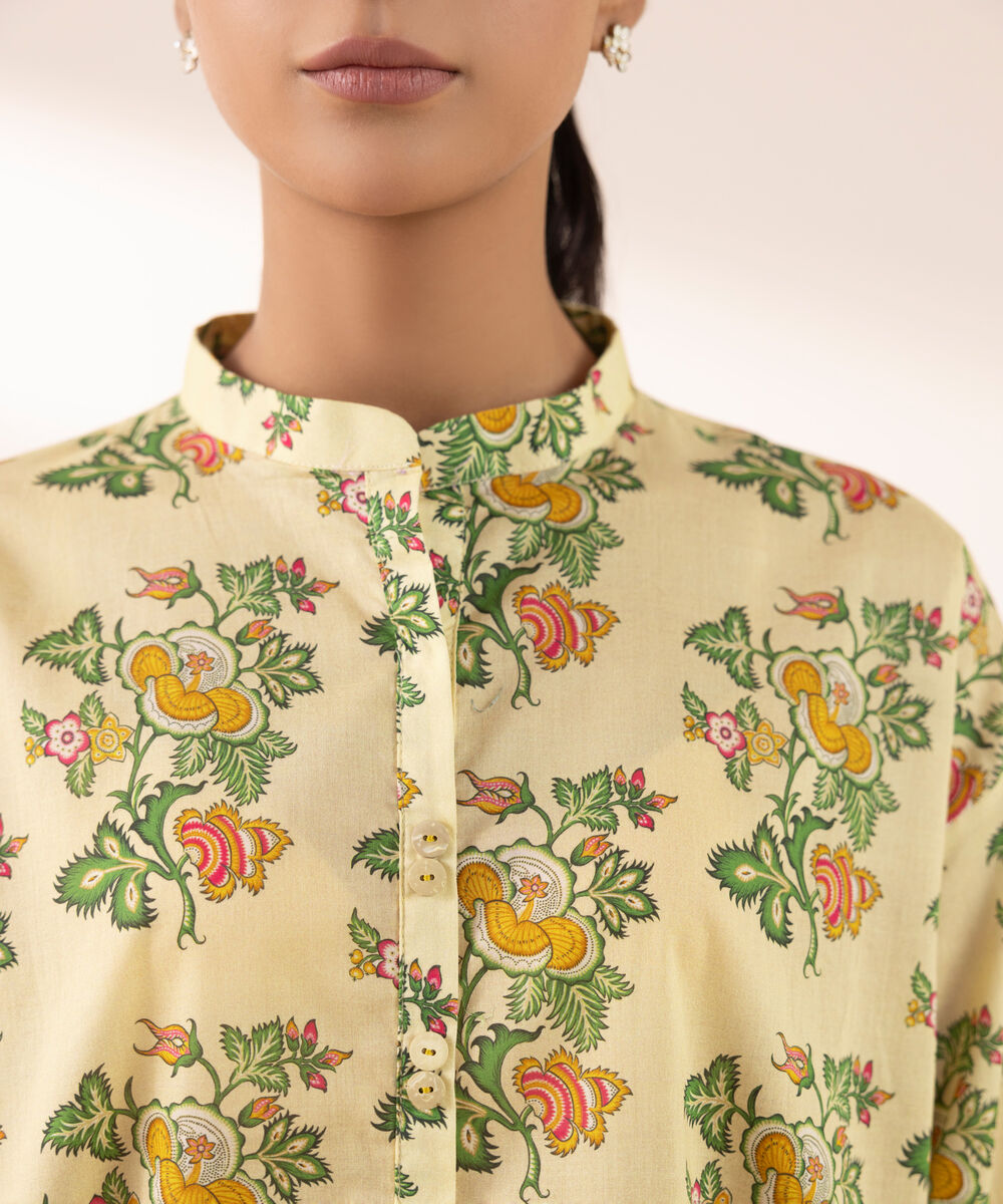 Women's RTW Lawn Multi Printed Boxy Shirt