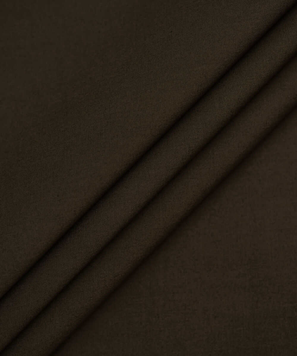 Men's Unstitched Dark Olive Two Piece Premium Cotton Suit