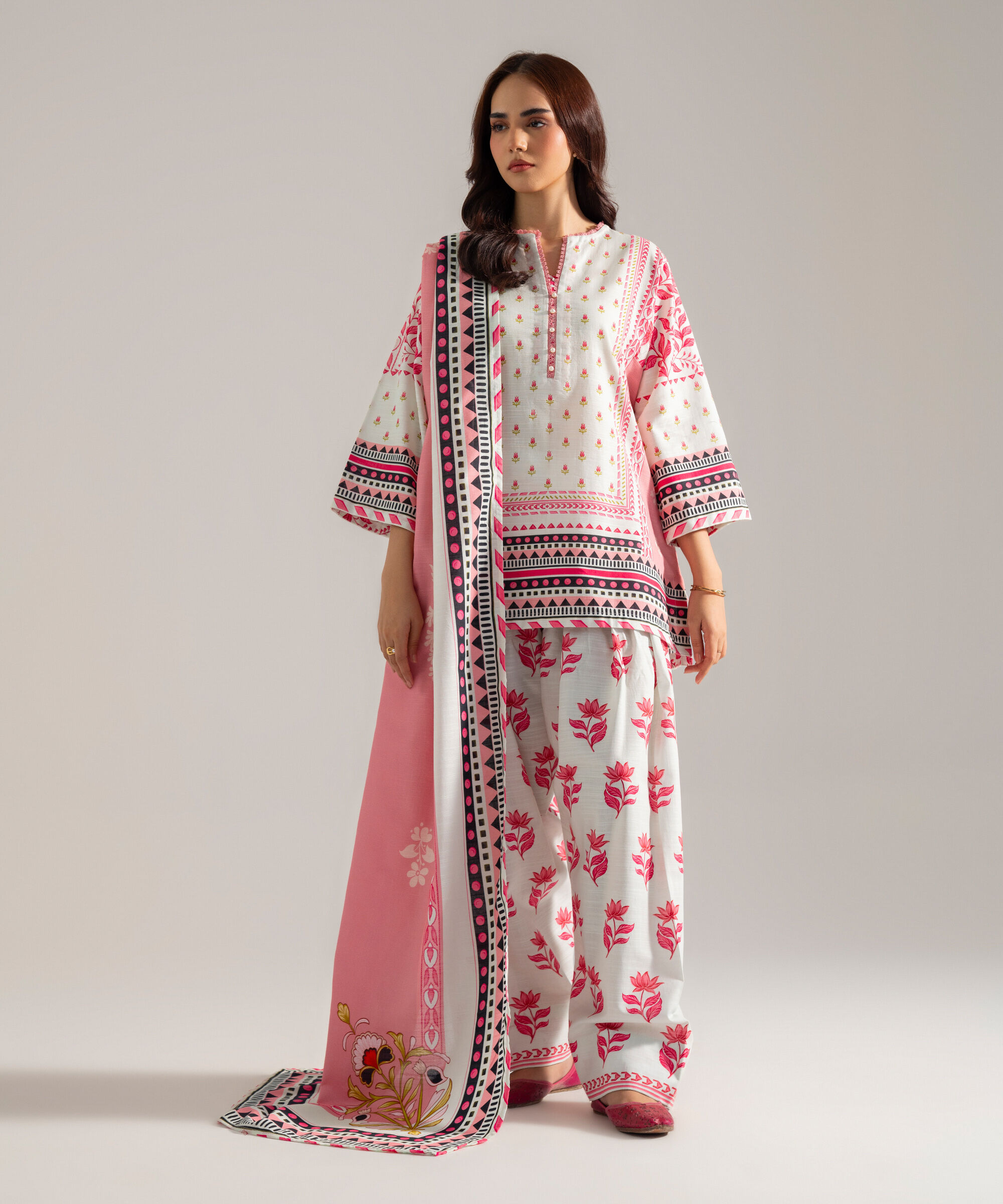 Printed Dupatta 3PCCRCSV929D