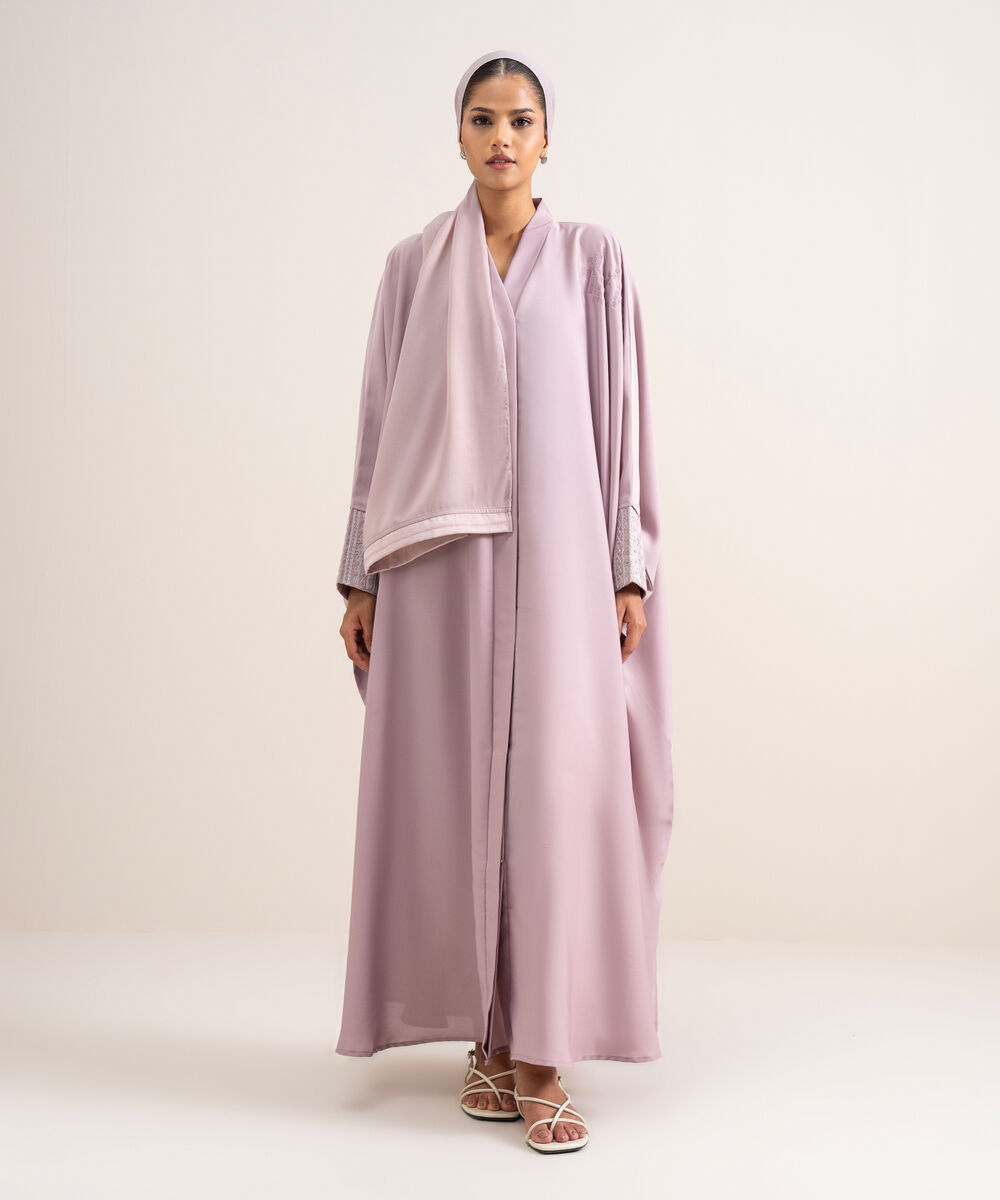 Women's Dusty Pink Kaftaan Abbaya Set