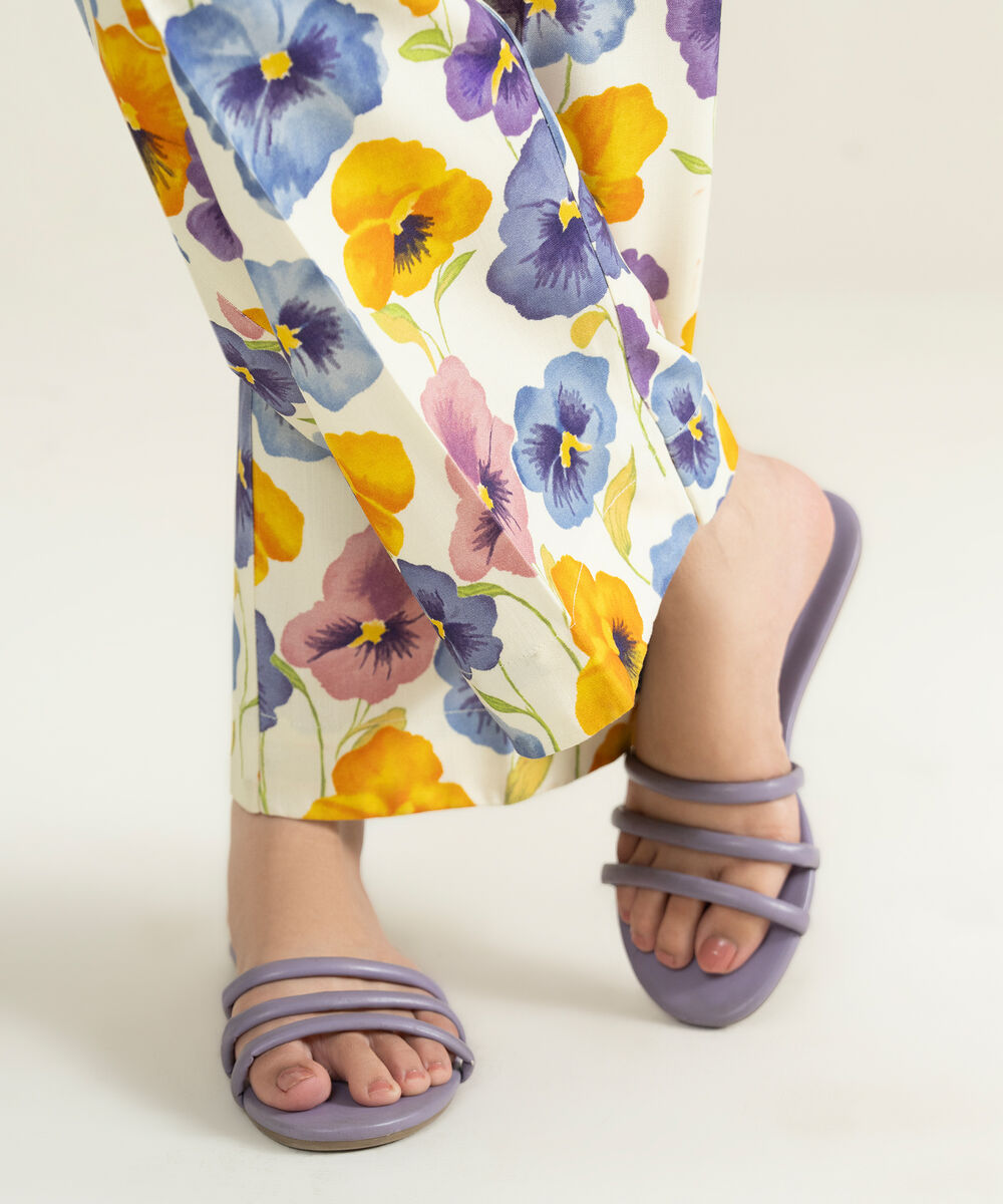 Women's RTW Textured Viscose Printed Multi Culottes