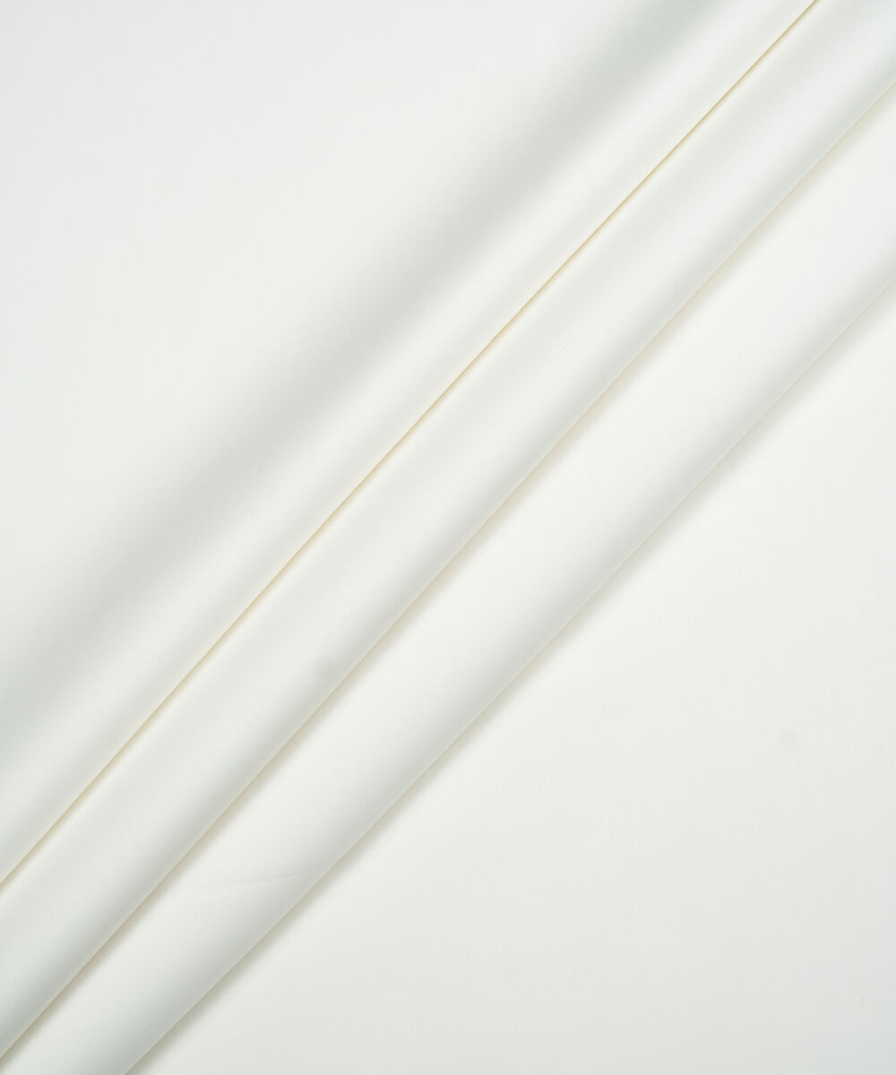 Men's Unstitched Two-Piece Off White  Luxury Pima Cotton Suit