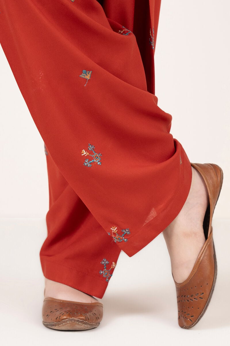 Embroidered Viscose Linen Shalwar