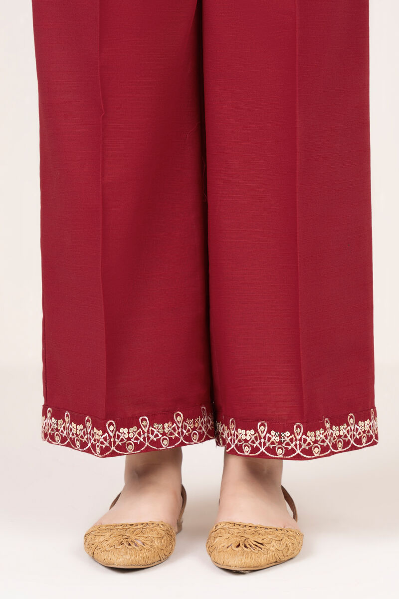 Embroidered Khaddar Culottes