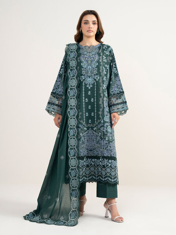 3 Piece - Embroidered Lawn Suit