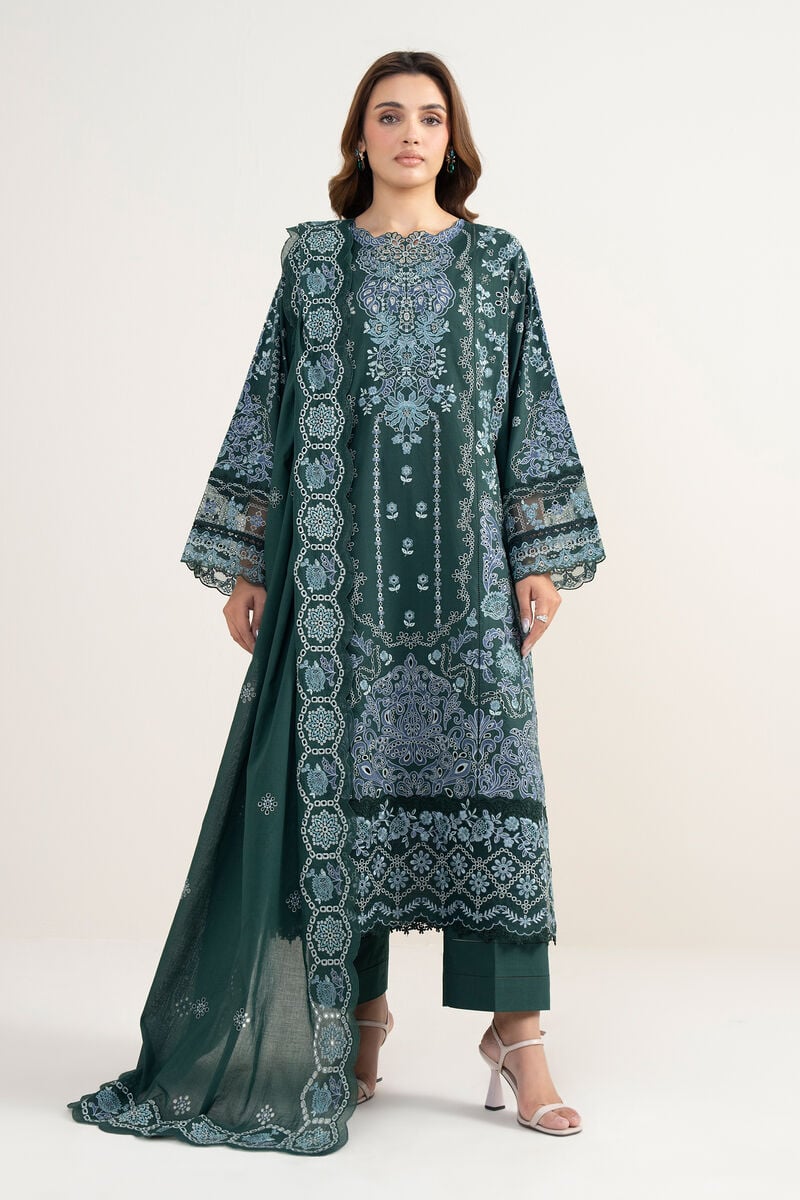 3 Piece - Embroidered Lawn Suit