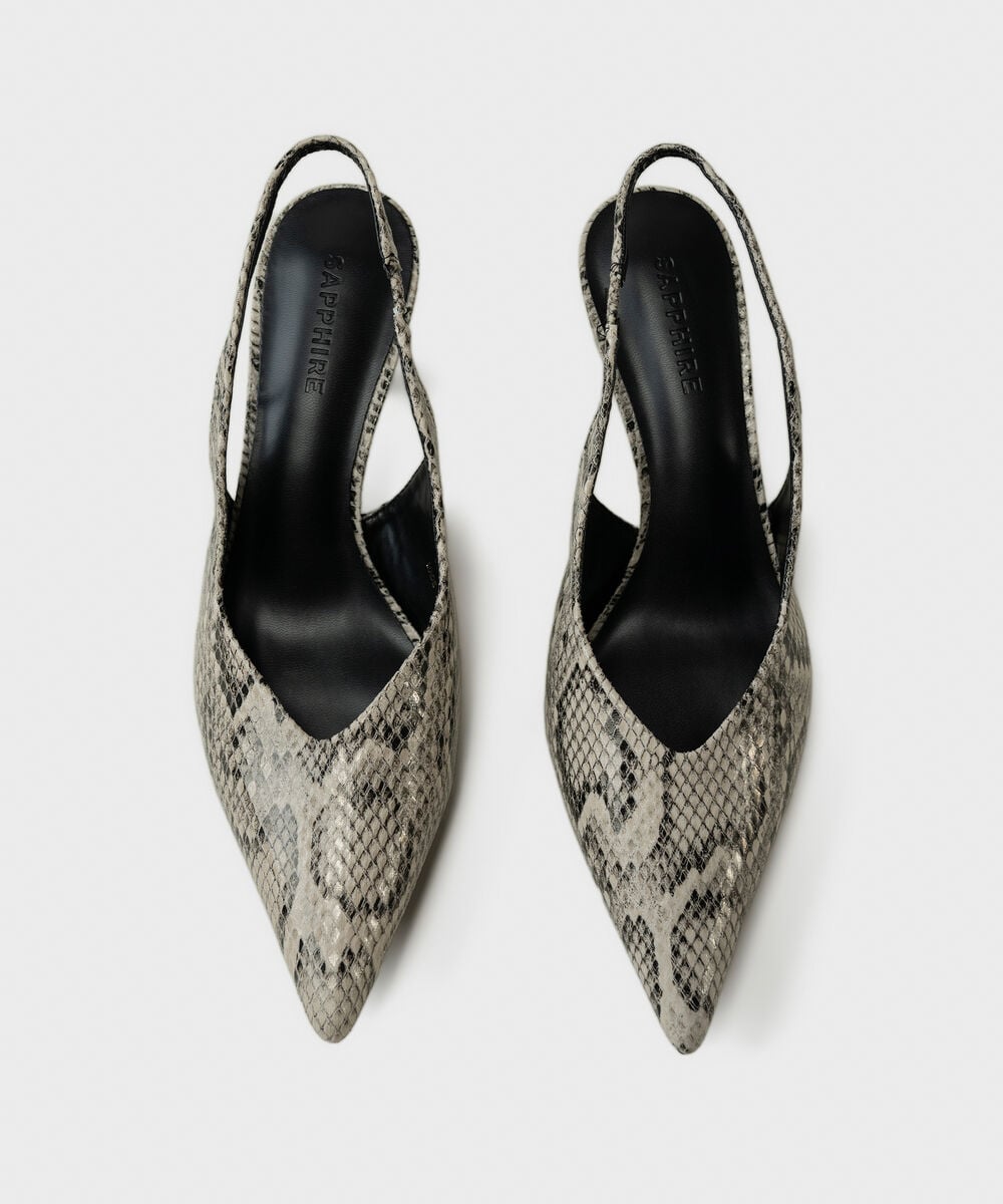 Women's Black Slingback Heels