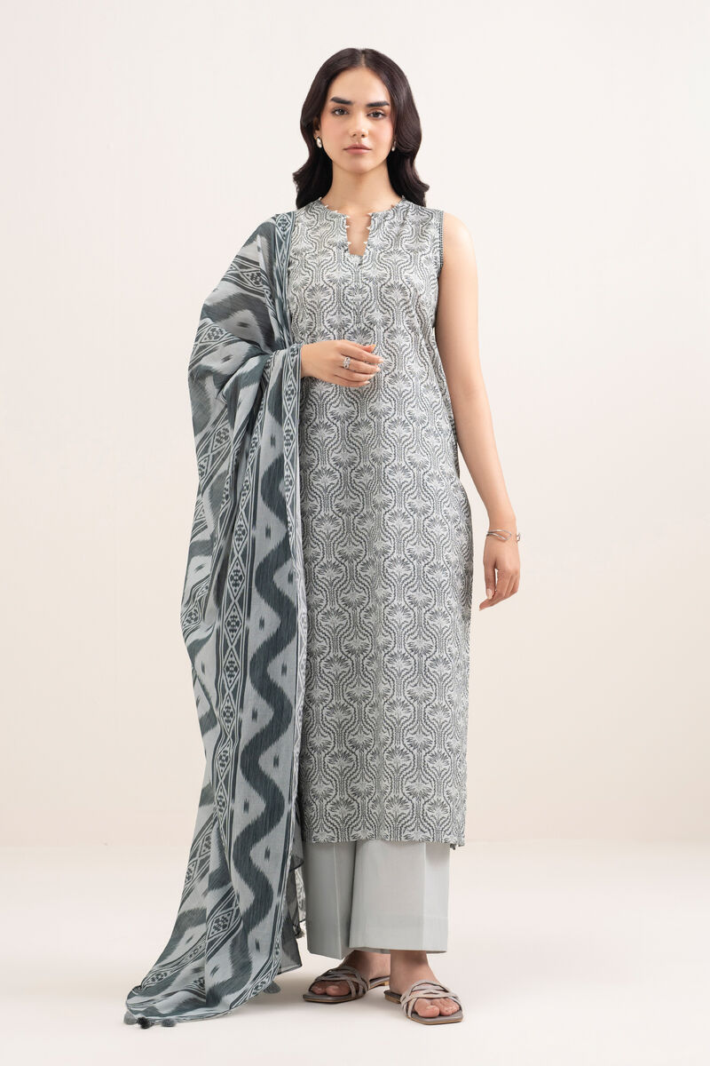 3 Piece - Printed Lawn Suit