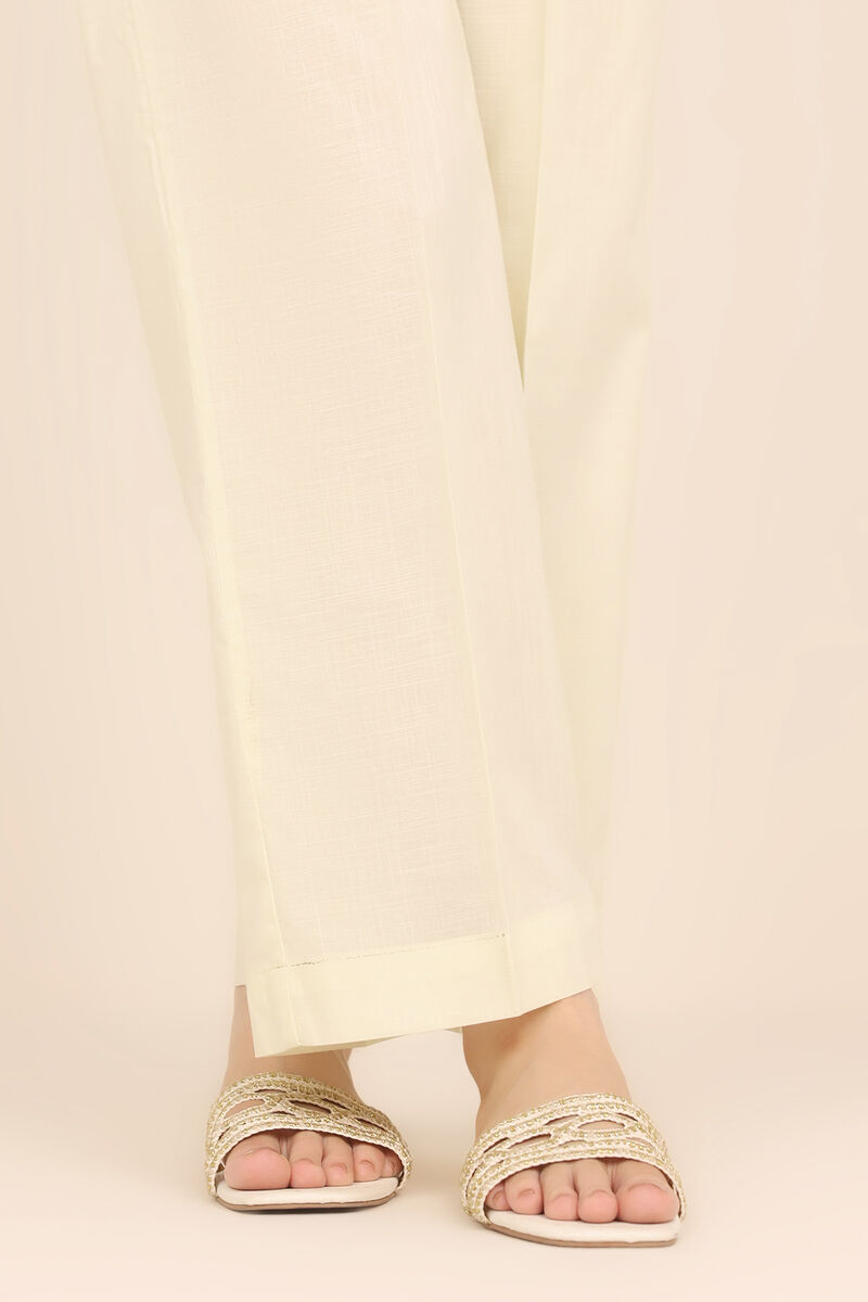 Solid Crosshatch Straight Pants