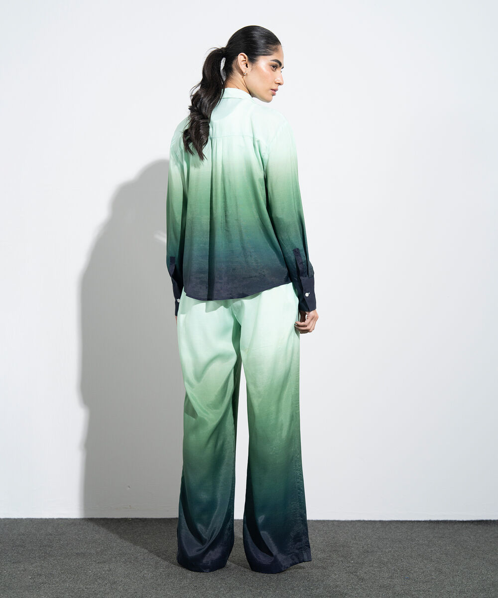 Women's Western Multi Ombre Print Shirt