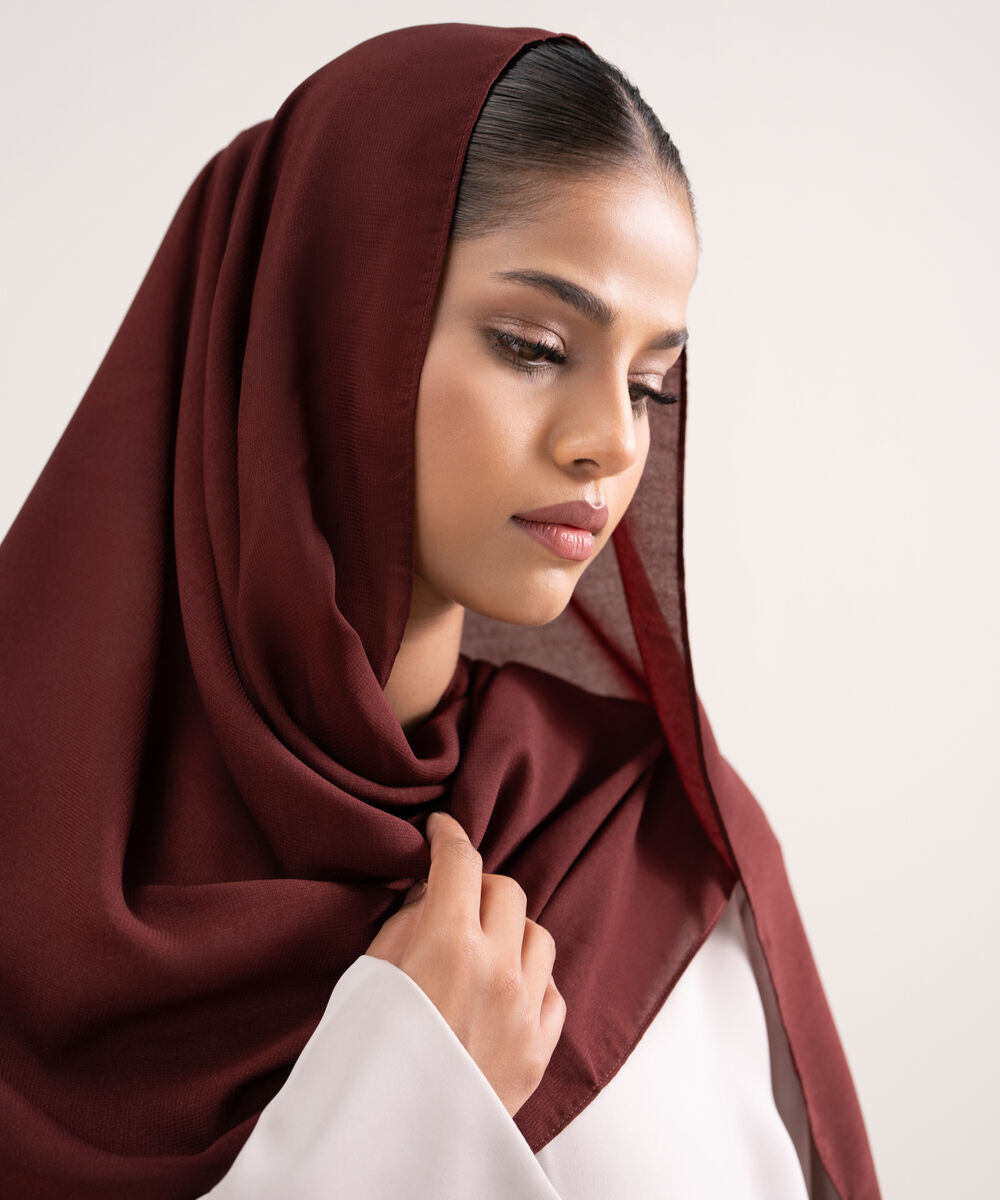 Women's Maroon Hijab