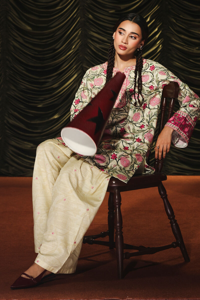 Embroidered Khaddar Shalwar