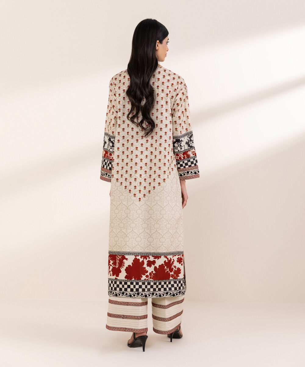 Women's RTW Lawn Multi Embroidered Boxy Shirt
