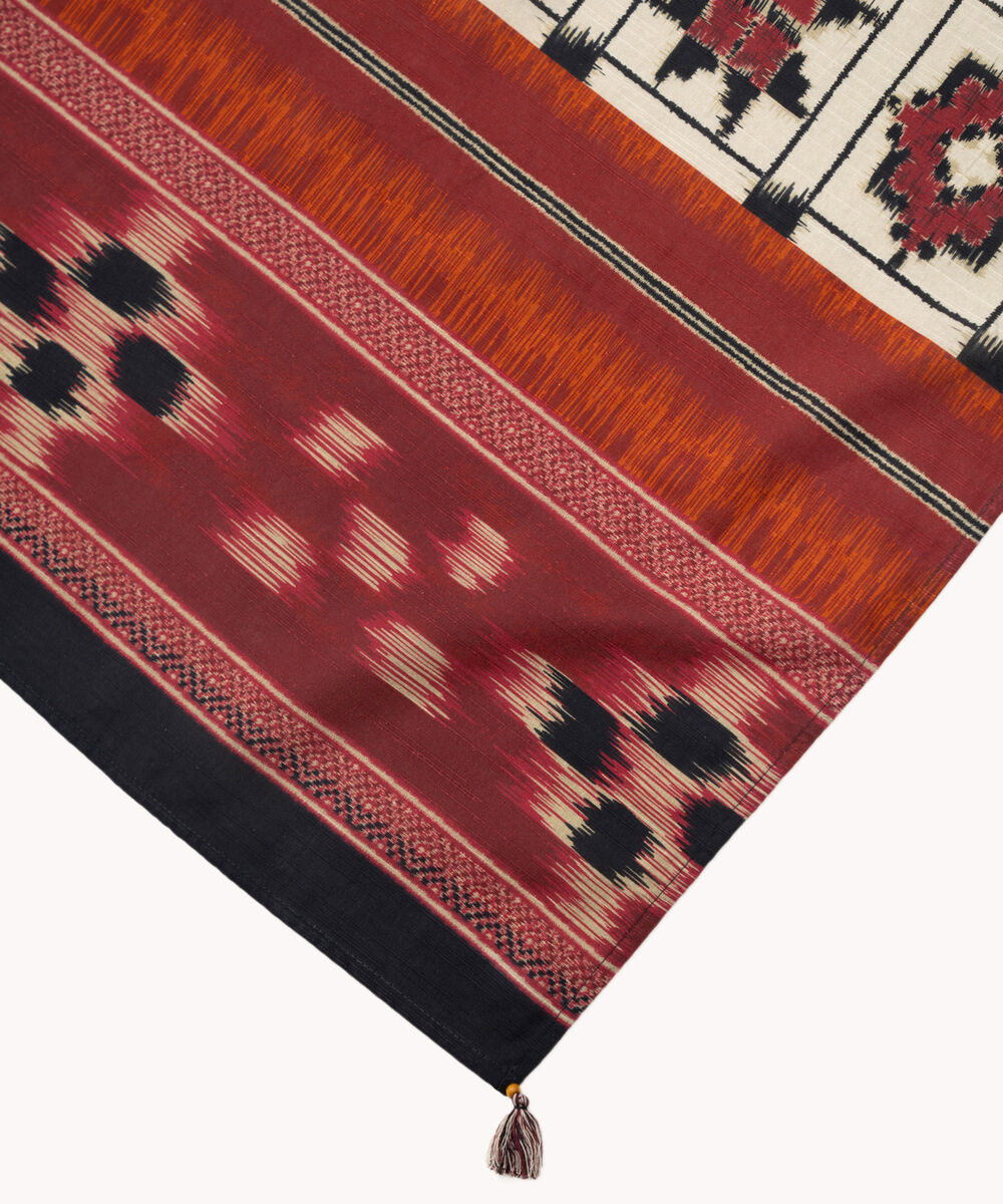 Light Khaddar Printed Brown Dupatta