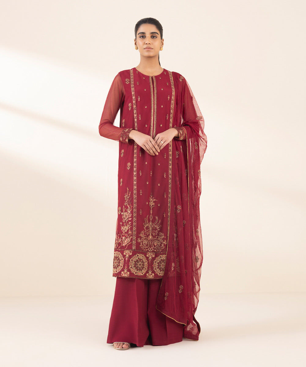 Unstitched 3 PC 0U3FELX25V09 Sapphire PK