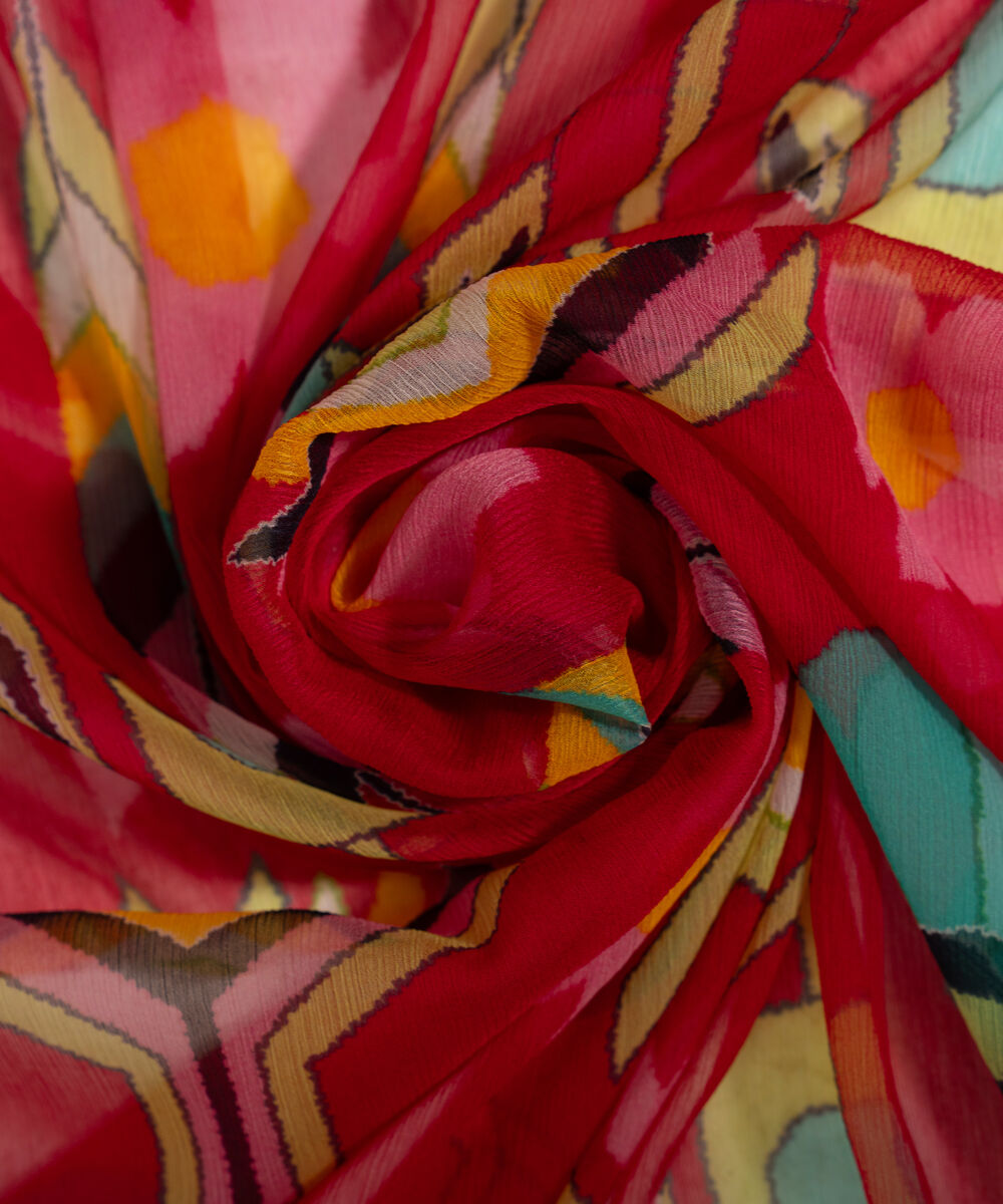 Blended Chiffon Printed Multi Dupatta