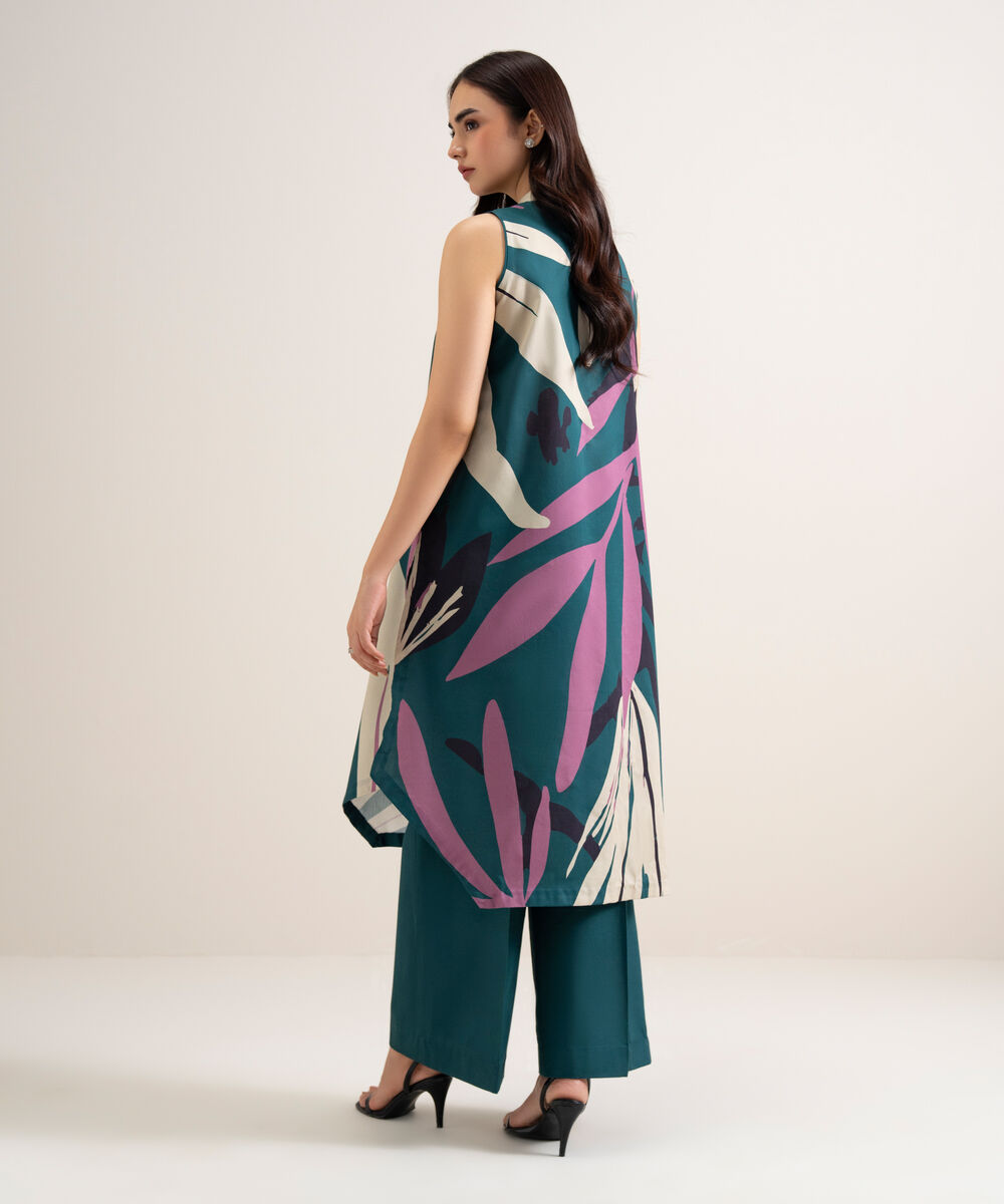 Women's Unstitched Lawn Printed Multi  2 Piece Suit
