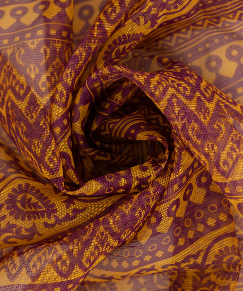 Women's Blended Textured Karandi Multi Printed Dupatta