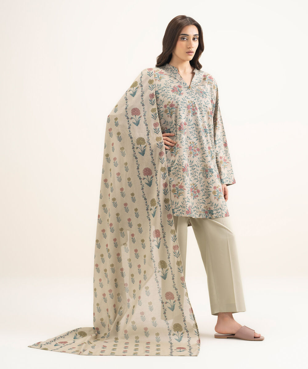 Lawn Printed Dupatta