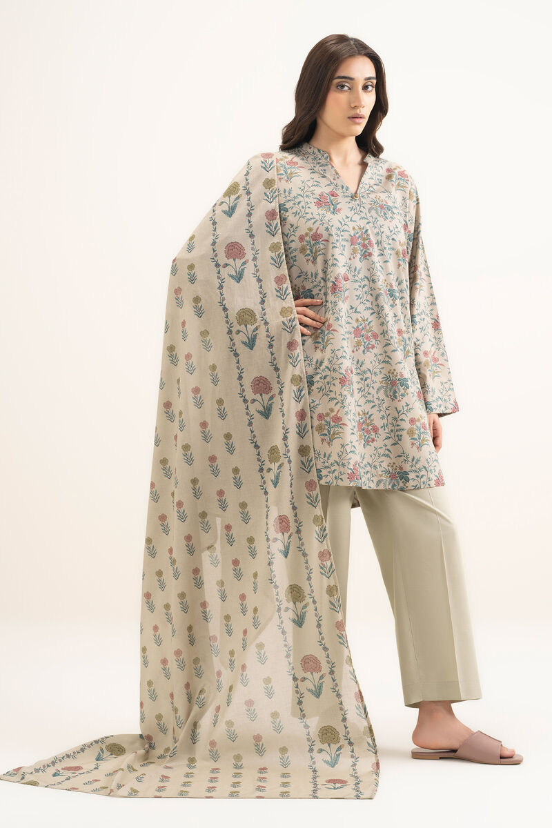 Printed Lawn Dupatta