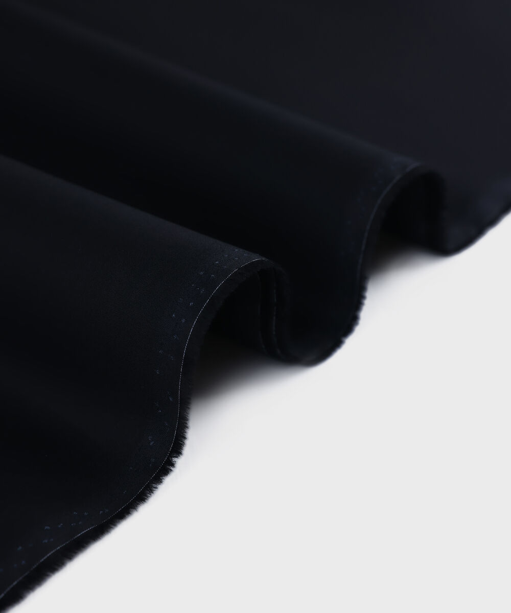Men Unstitched Cotton Black Full Suit Fabric