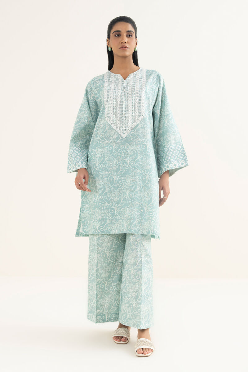 Embroidered Light Khaddar Shirt