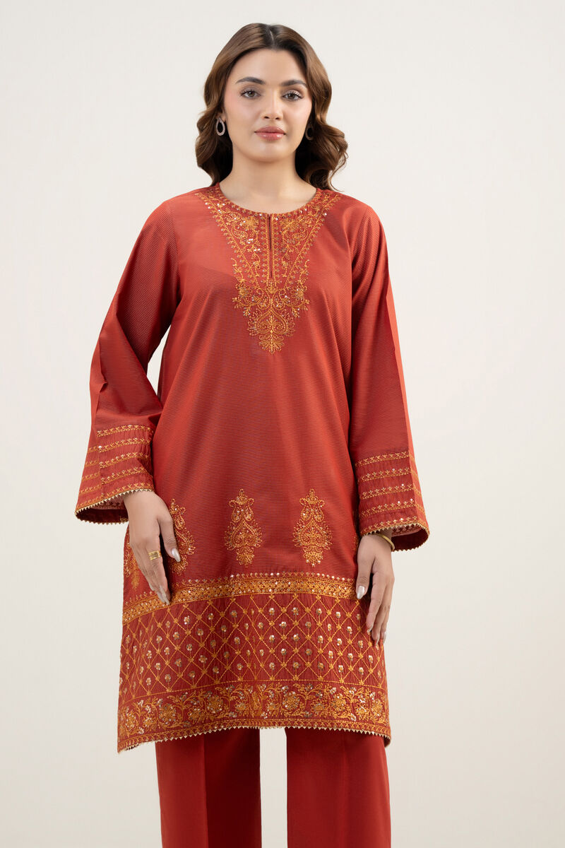 Embroidered Zari Lawn Shirt