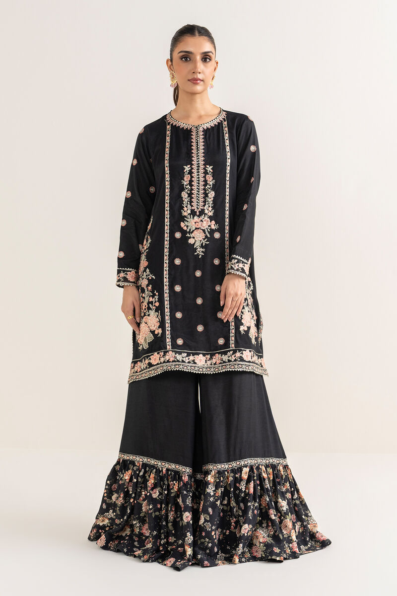 Embroidered Raw Silk Shirt
