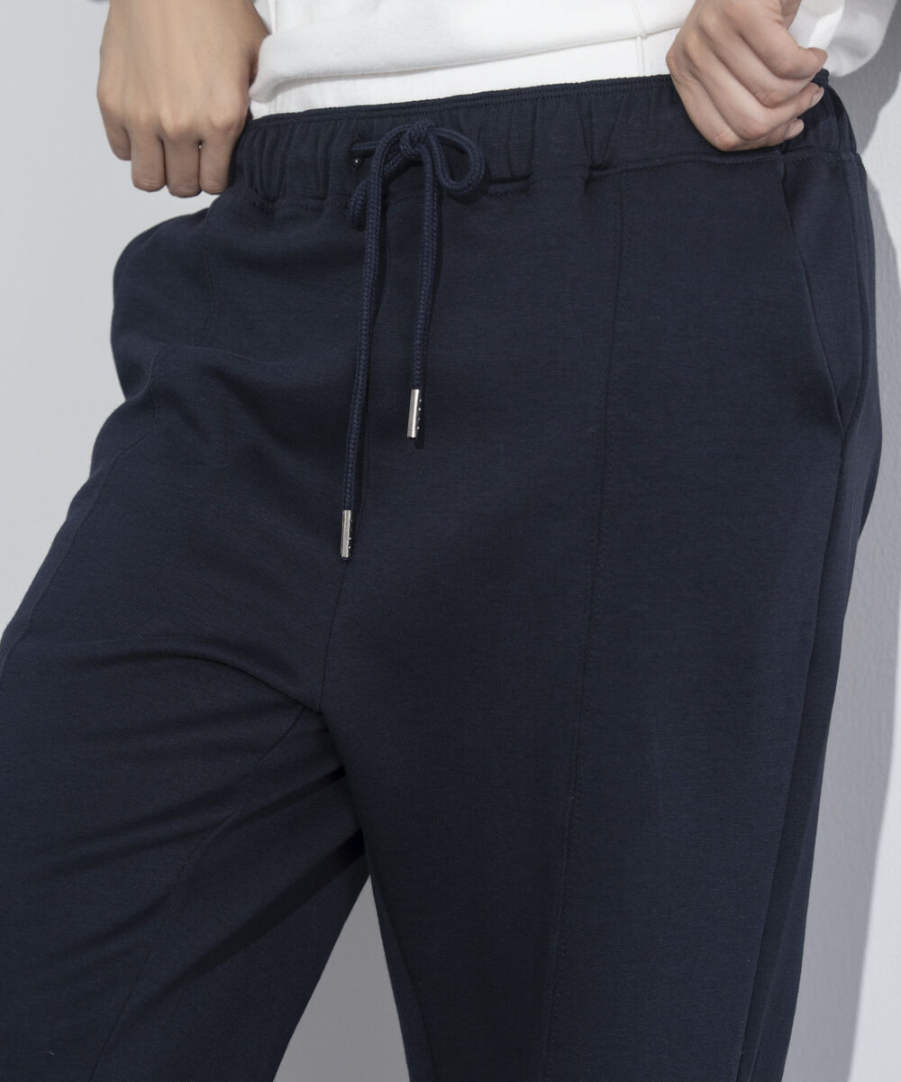 Women's Western Wear Blue Interlock Pull-On Trousers