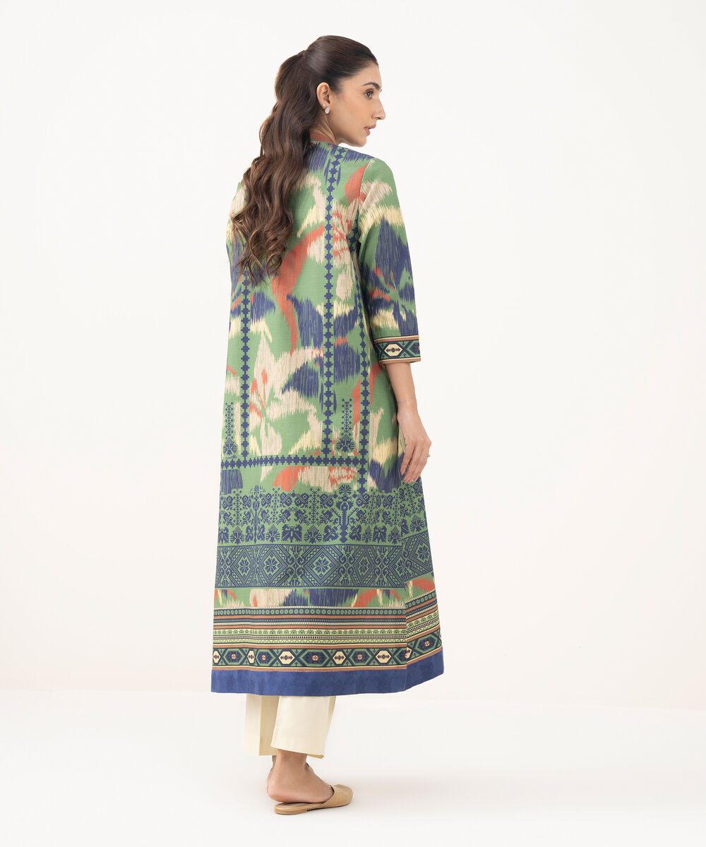 Women's Khaddar Printed Multi Unstitched Shirt