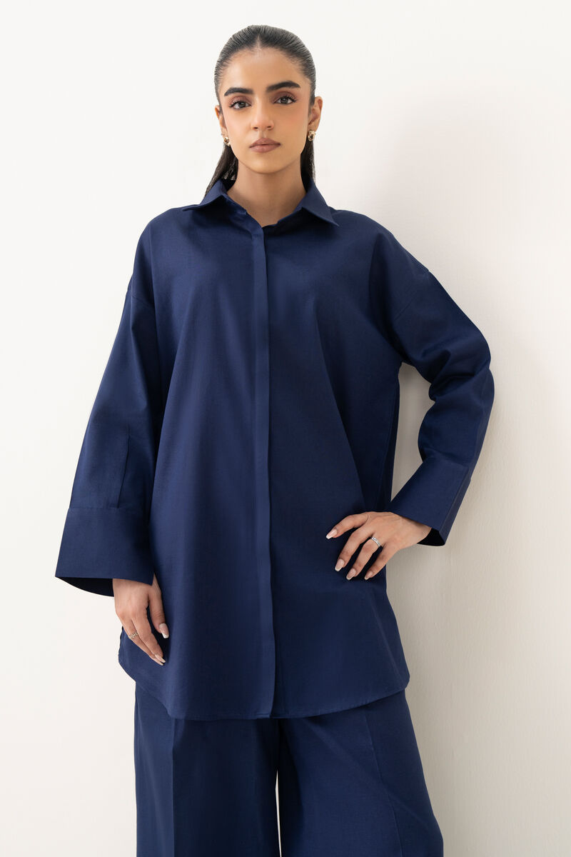 Solid Cotton Linen Shirt