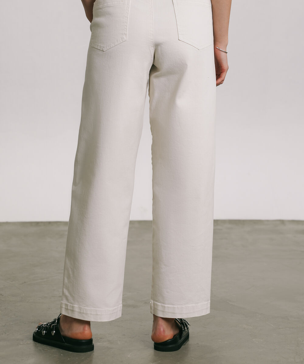 Women's Western Wear White Barrel Carpenter Pants