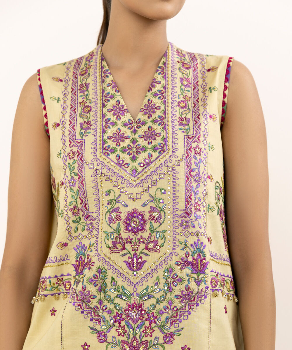 Women's Unstitched Cross Hatch Dyed Three Piece Suit