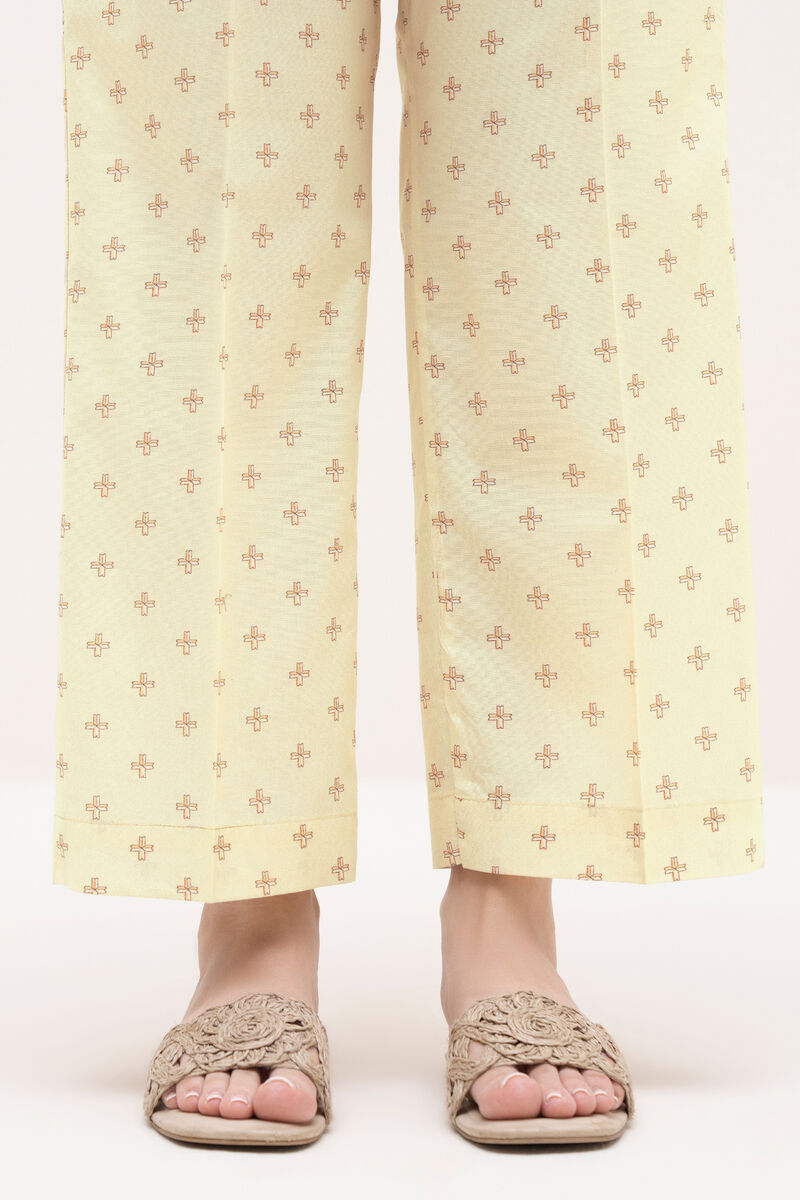 Printed Cambric Straight Pants