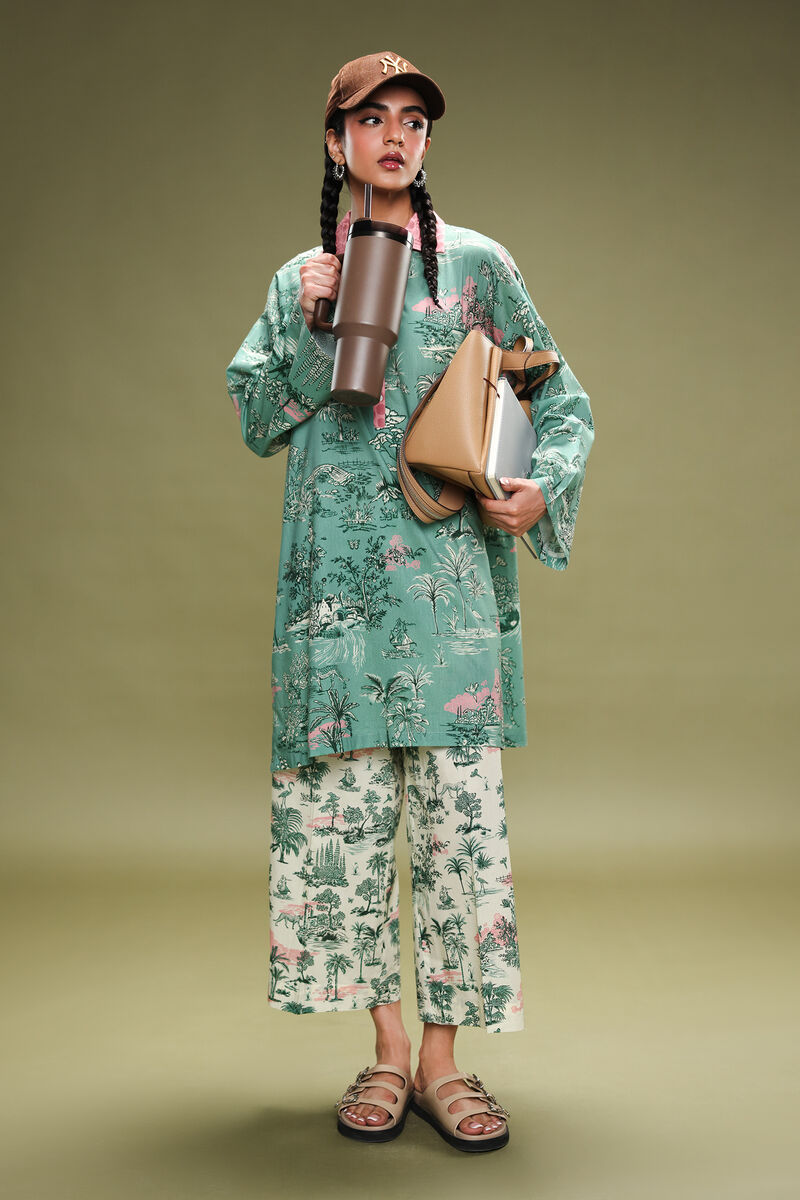 Printed Lawn Viscose Shirt